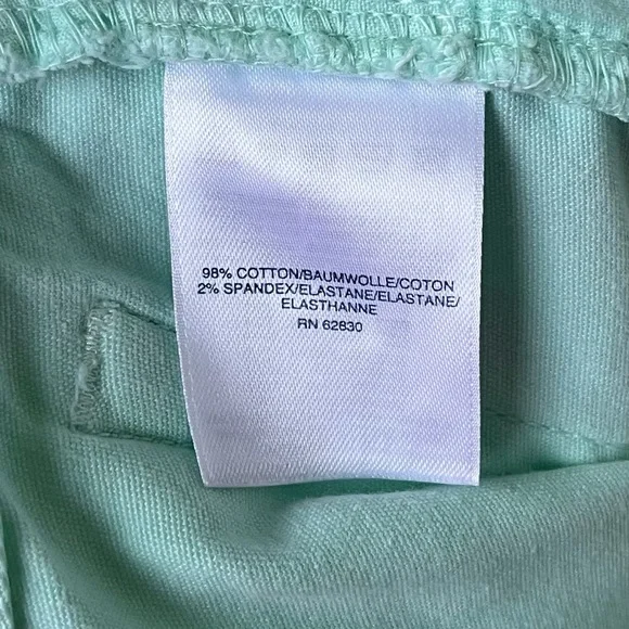 •Lands' End• Girl’s Skinny Fit Twill Pants in Mint - Size 12 - Picture 7 of 9